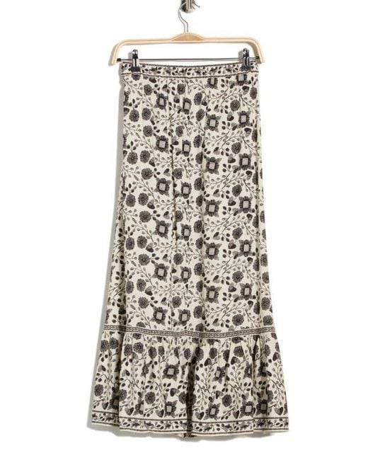 Max Studio Multicolor Button Front Maxi Skirt