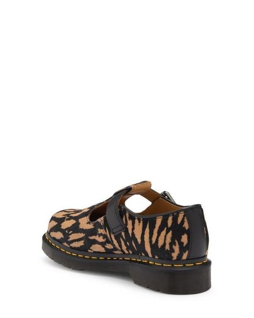 Dr. Martens Black Genuine Calf Hair T-Bar Shoe for men
