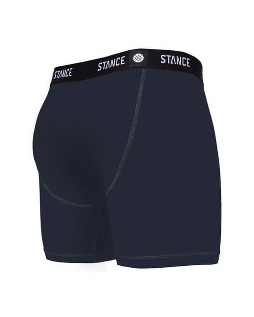 Stance Blue Solid Boxer Briefs for men