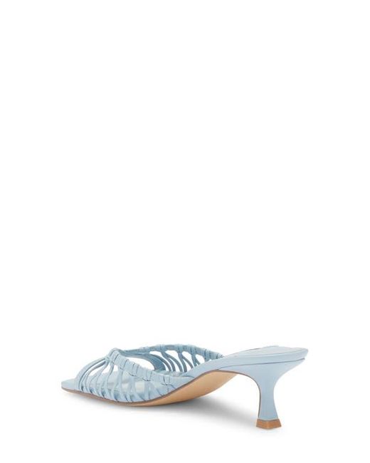 Steve Madden Blue Sharey Kitten Heel Sandal