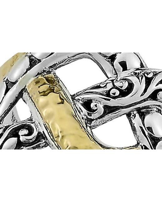 Samuel B. Metallic Interlock Design Ring
