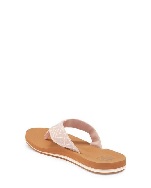 Reef Brown Spring Woven Strap Flip Flop