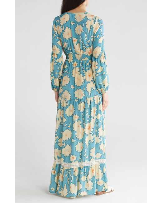 Raga Blue Shyla Long Sleeve Maxi Dress