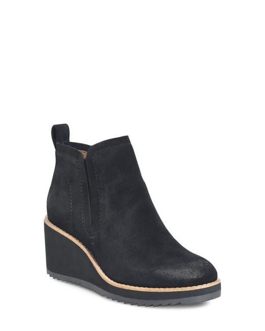 Söfft Black Emeree Water Resistant Wedge Bootie