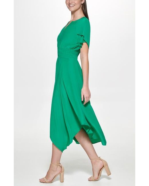 Kensie Flutter Sleeve High-Low Maxi Dress in Green | Lyst Kensie Flutter Sleeve High-Low Maxi Dress in Green | Lyst