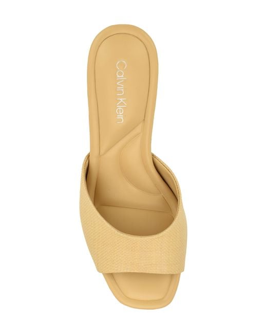 Calvin Klein Natural Toven Slide Sandal