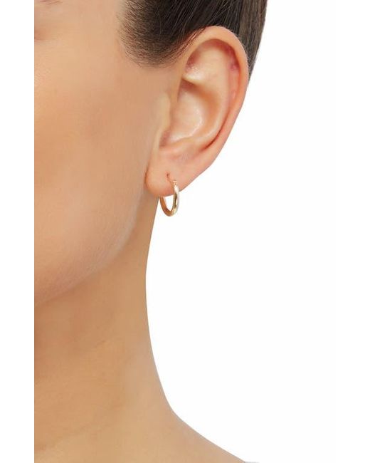 Frankie & Zoe Metallic 14K Huggie Hoop Earrings