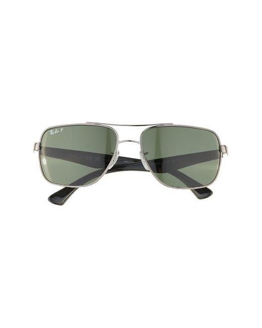 Ray Ban 60Mm C Dbl Navigator Sunglasses in Green for Men Lyst