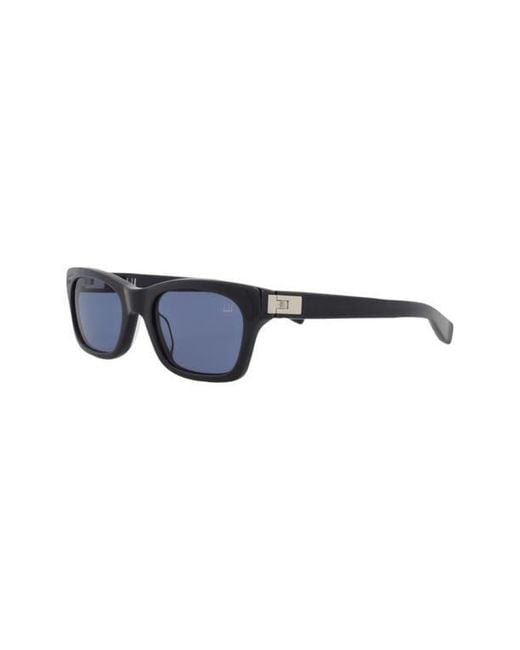 Dunhill Blue 53Mm Rectangular Sunglasses for men