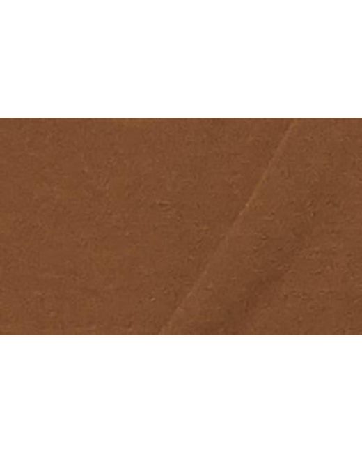 MELLODAY Brown Buckle Front Extended Sleeve Top