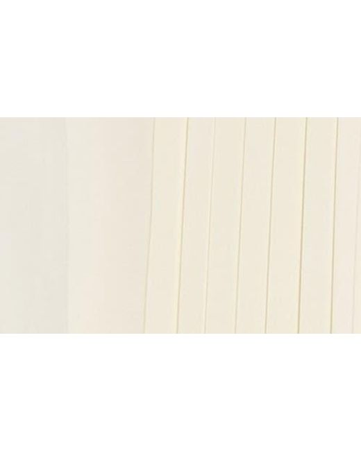 Jonathan Simkhai White Vinka Pleated Button-Up Shirt