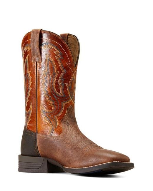 Ariat Brown Steadfast Western Boot for men