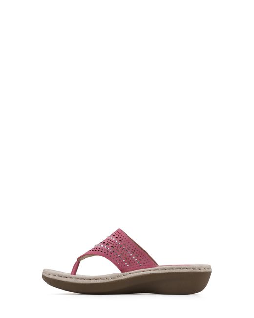 White Mountain Pink Candyce Wedge Sandal