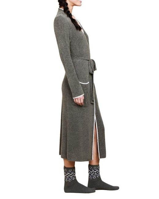 Barefoot Dreams Gray Cozychic Fair Isle Socks