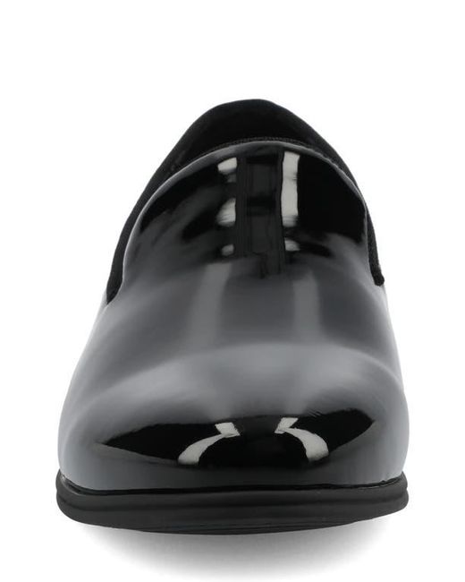 Vance Co. Black Giovanni Plain Toe Loafer for men