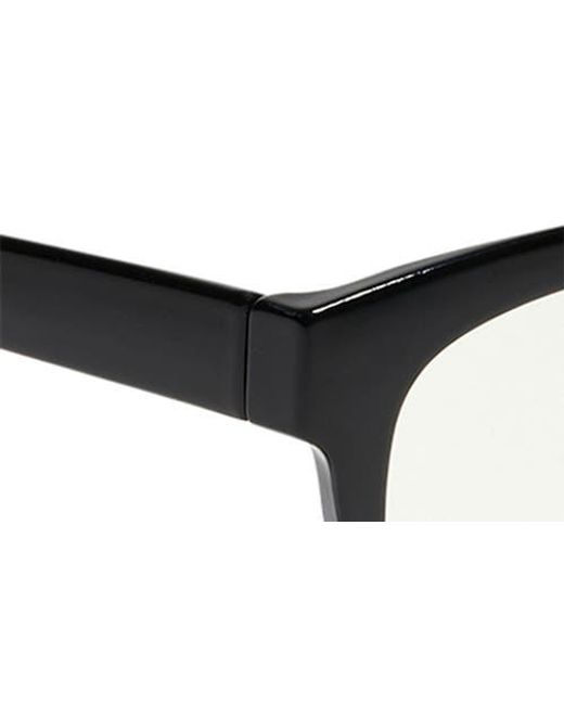 DIFF Black Ava 50Mm Square Light Blocking Glasses for men