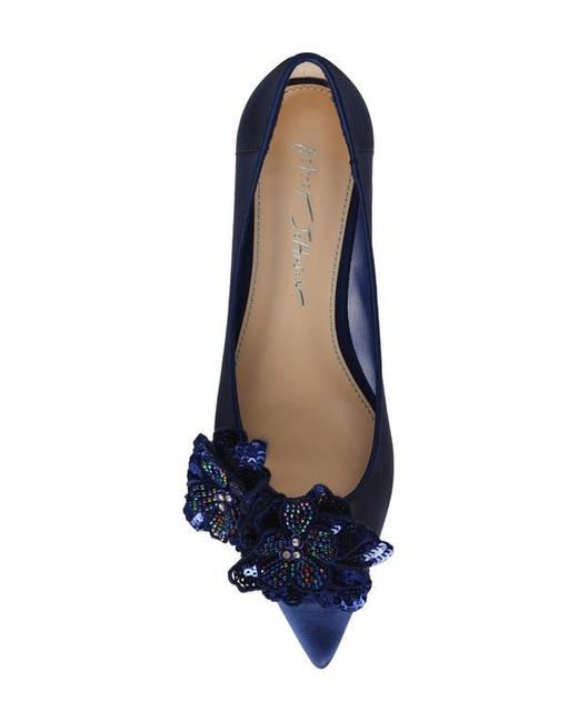 Betsey Johnson Blue Pointed Toe Flat