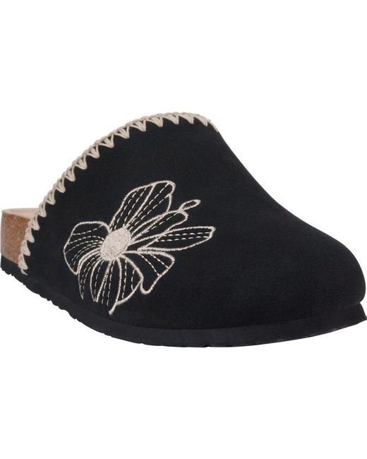 Gc Shoes Black Jamie Flower Clog