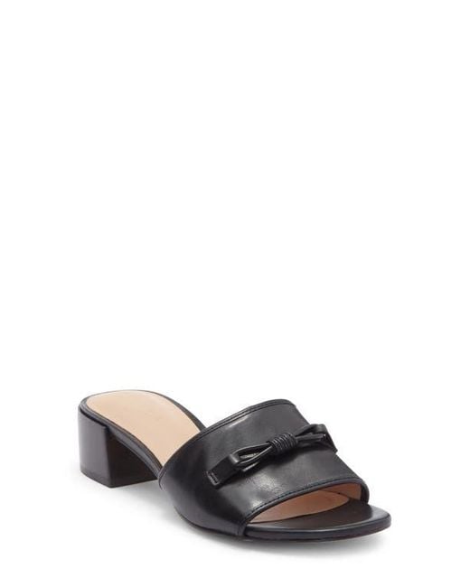 Cole Haan Black Cailyn Bow Slide Sandal