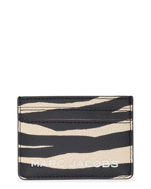 Marc Jacobs Gray Zebra Stripe Card Case