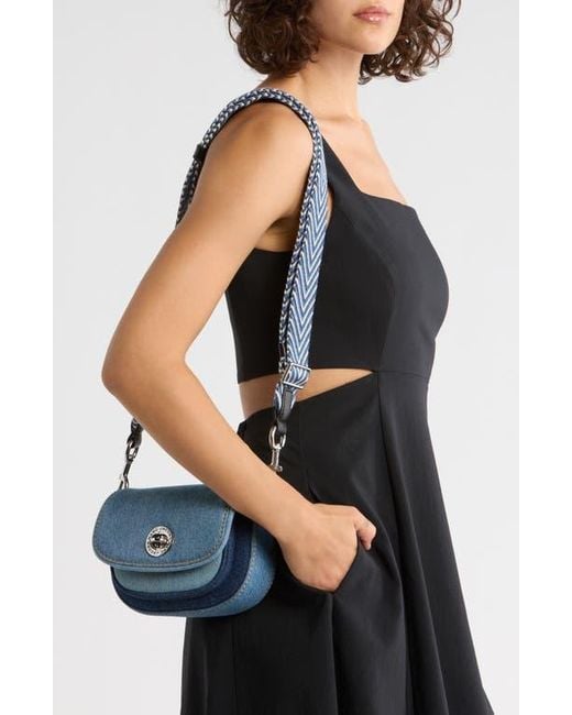 Marc Jacobs Small Colorblock Signet Turnlock Saddle Bag in