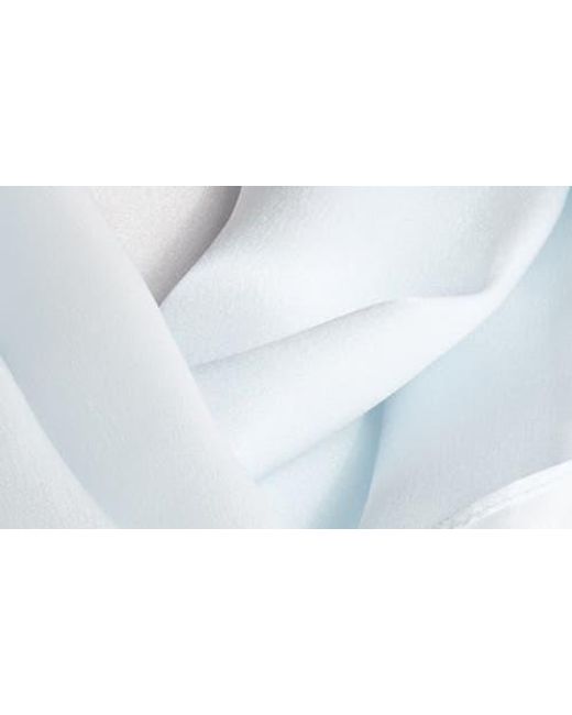 La Fiorentina White Floral Print Silk Scarf