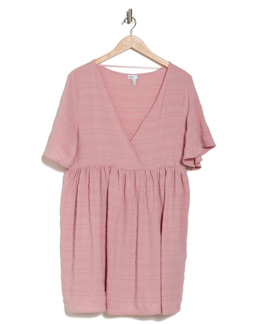 Nordstrom Pink Textured Tunic Cover-up Dress