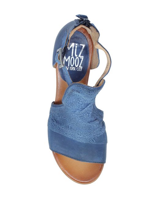 Miz Mooz Blue Corra Open Toe Sandal
