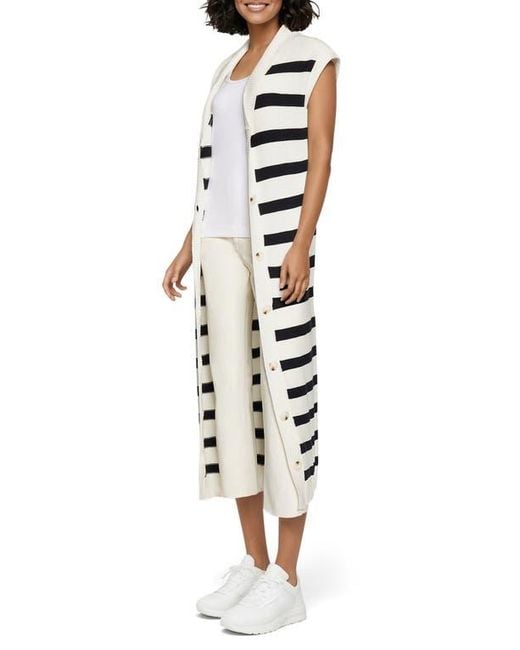 Three Dots White Mackenzie Duster