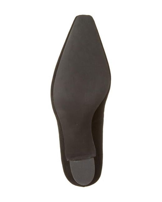 Jeffrey Campbell Black Hints-2 Suede Square Toe Pump
