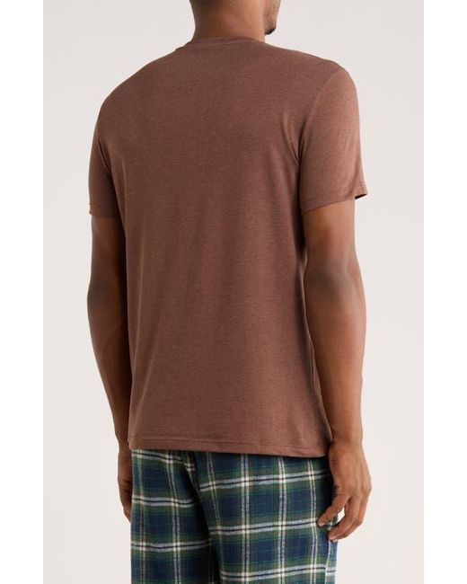 Columbia Brown Short Sleeve Pajama T-Shirt for men