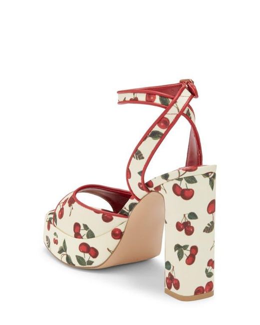 Steve Madden Red Kymmee Platform Pump