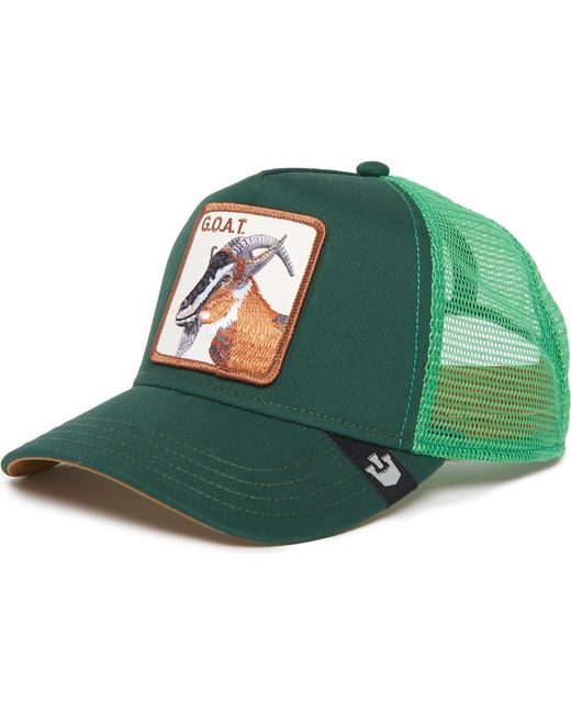 Goorin Bros Green G.O.A.T. Patch Trucker Hat for men