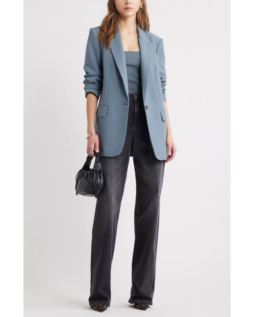 Open Edit Blue The Icon Relaxed Blazer