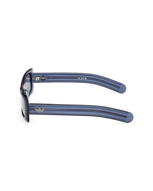 Adidas Blue Rectangular Sunglasses for men
