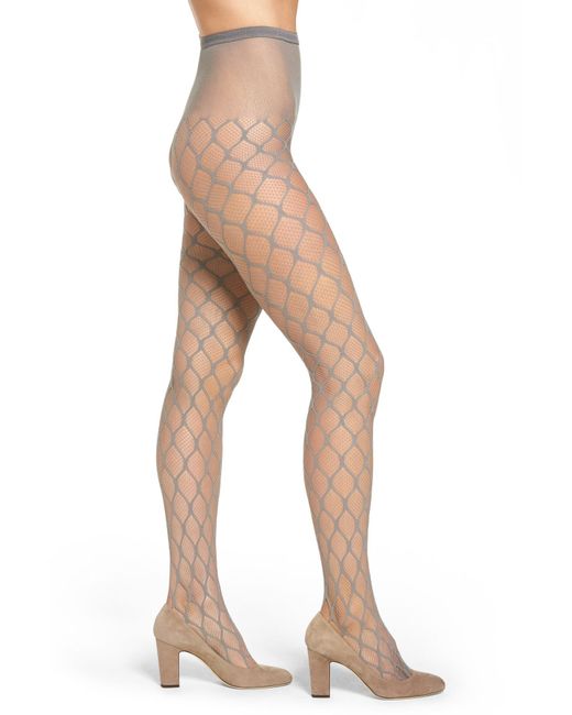 Womens Clothing Hosiery Tights and pantyhose Emilio Cavallini Synthetic Small Fishnet Tight in Blue 