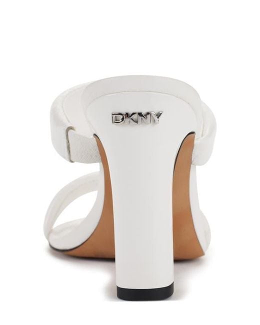 DKNY White Selene Sandal