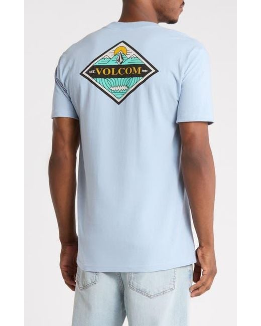 Volcom White Scenery Graphic Tee for men