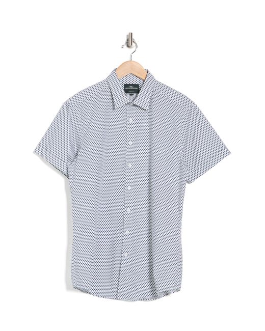 Rodd & Gunn Blue Downey Hill Short Sleeve Cotton Button-up Shirt for men