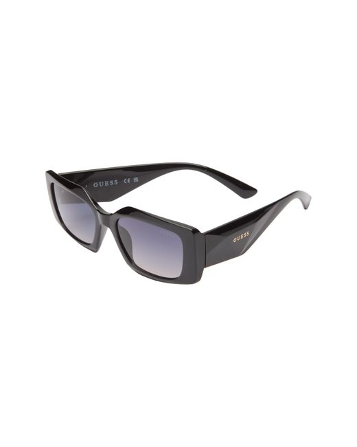 Guess Black 55mm Geometric Sunglasses for men