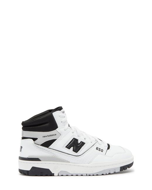 New Balance White Bb650rv1 High Top Sneaker for men
