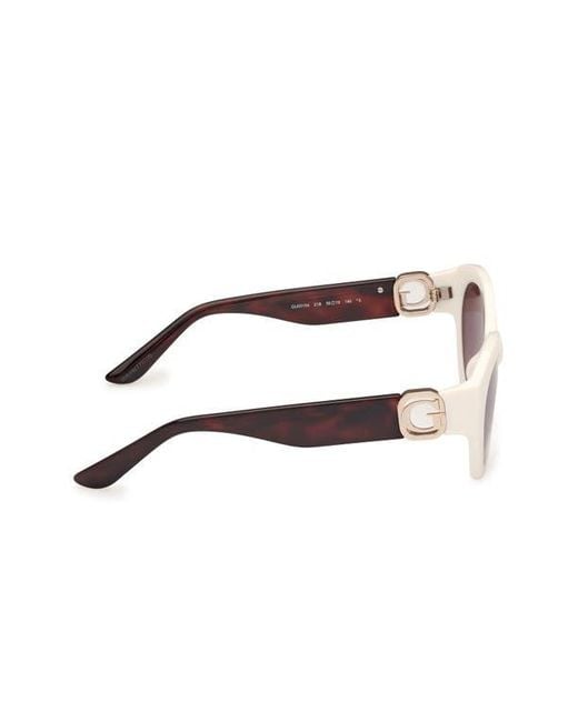 Guess Purple Oval Sunglasses for men
