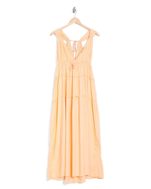 Boho Me Natural Tiered Cover-up Maxi Dress