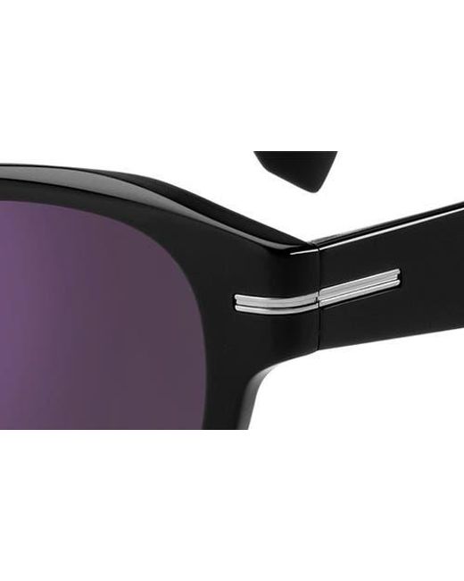 Boss Purple 48Mm Gradient Small Rectangular Sunglasses for men