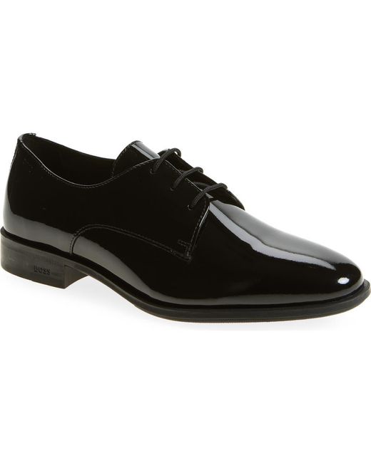 Boss Black Colby Patent Derby for men