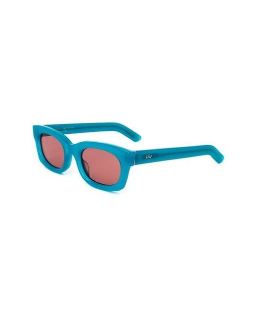 Retrosuperfuture Blue 53Mm Wrap Sunglasses