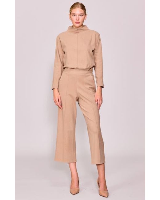 MELLODAY Multicolor Funnel Neck Pullover