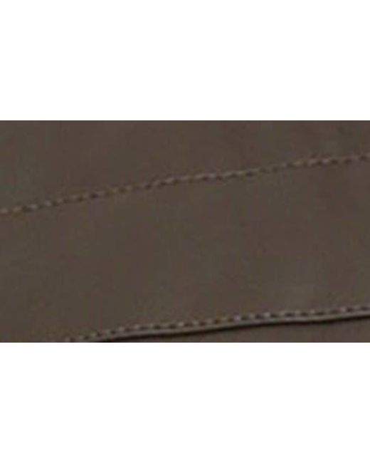 PINOPORTE Brown Quilted Leather Jacket for men