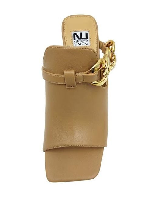 Ninety Union Metallic Ryder Open Toe Pump