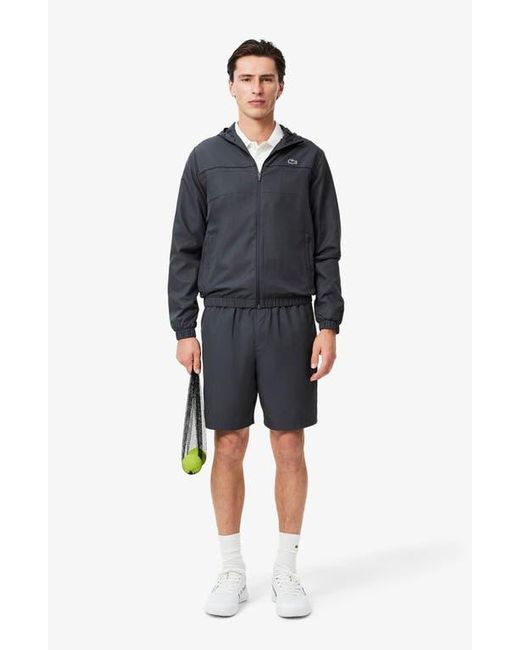 Lacoste Blue 'Sport Diamante' Drawstring Athletic Shorts for men